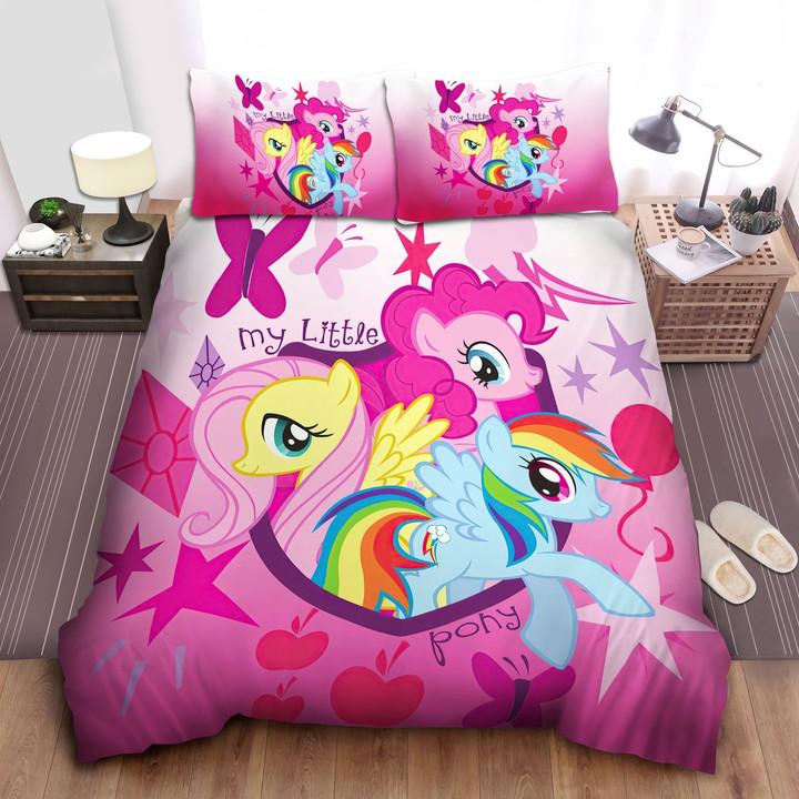 My Little Pony Pegasus Ponies Artwork Bed Sheets Spread Comforter Duvet Cover Bedding Sets