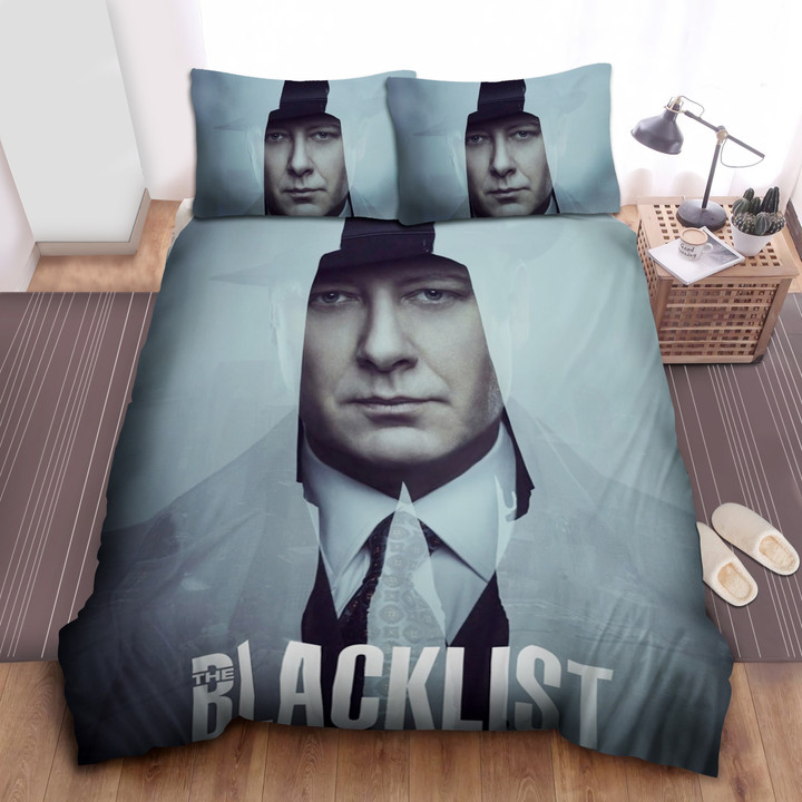 The Blacklist Red Face In Liz Silhouette Digital Art Poster Bed Sheets Spread Comforter Duvet Cover Bedding Sets
