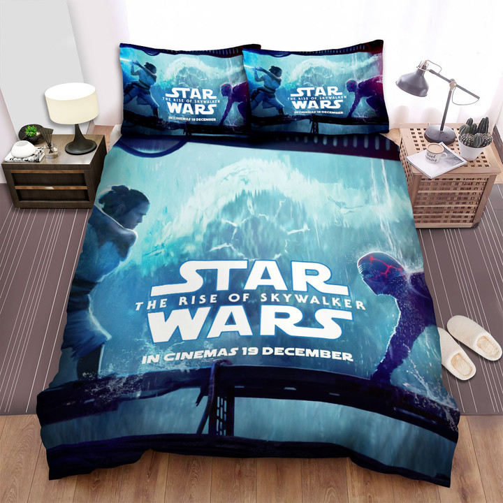 Star Wars: Episode Ix - The Rise Of Skywalker In Cinemas 19 December Movie Poster Bed Sheets Spread Comforter Duvet Cover Bedding Sets