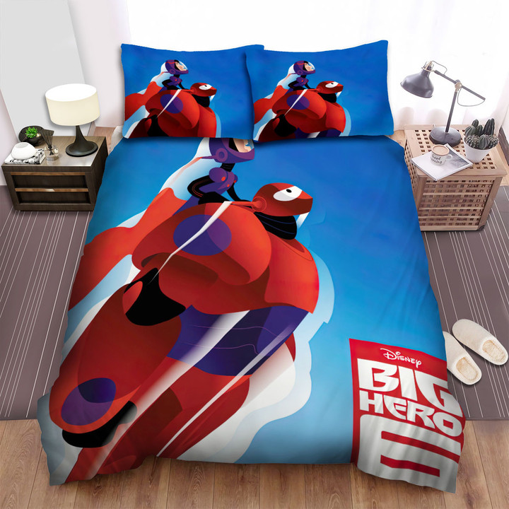 Big Hero 6 (2014) Movie Digital Art 3 Bed Sheets Spread Comforter Duvet Cover Bedding Sets