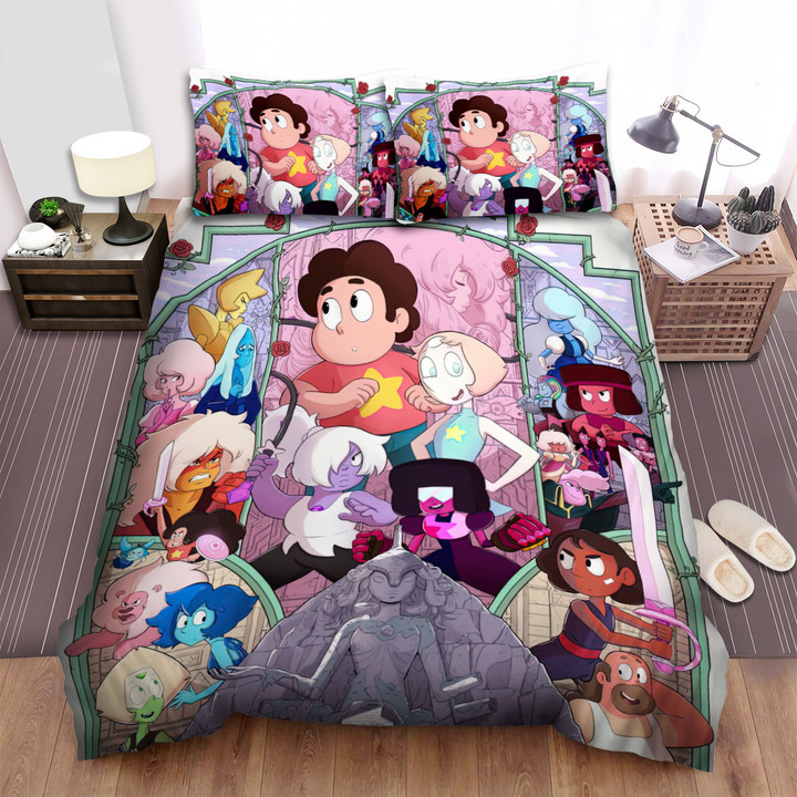Steven Universe Movie Poster Art Bed Sheets Spread Comforter Duvet Cover Bedding Sets