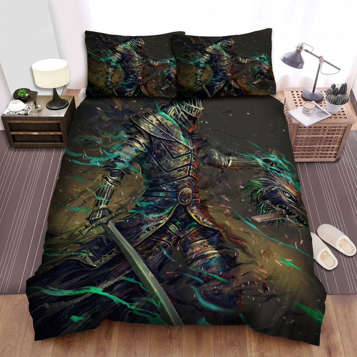 Dark Souls Werewolf Hunter Artwork Bed Sheets Spread Duvet Cover Bedding Set