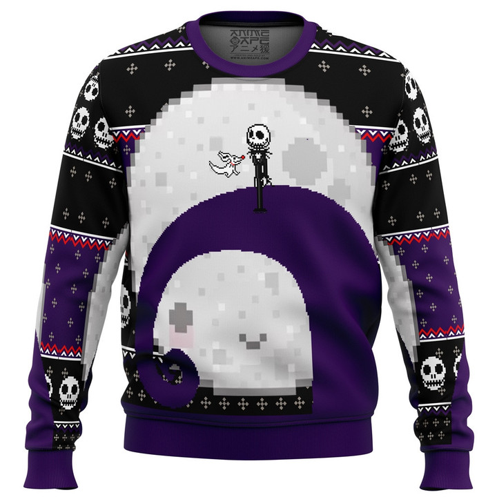 Nightmare Before Christmas Jack Moon Ugly Christmas Sweater