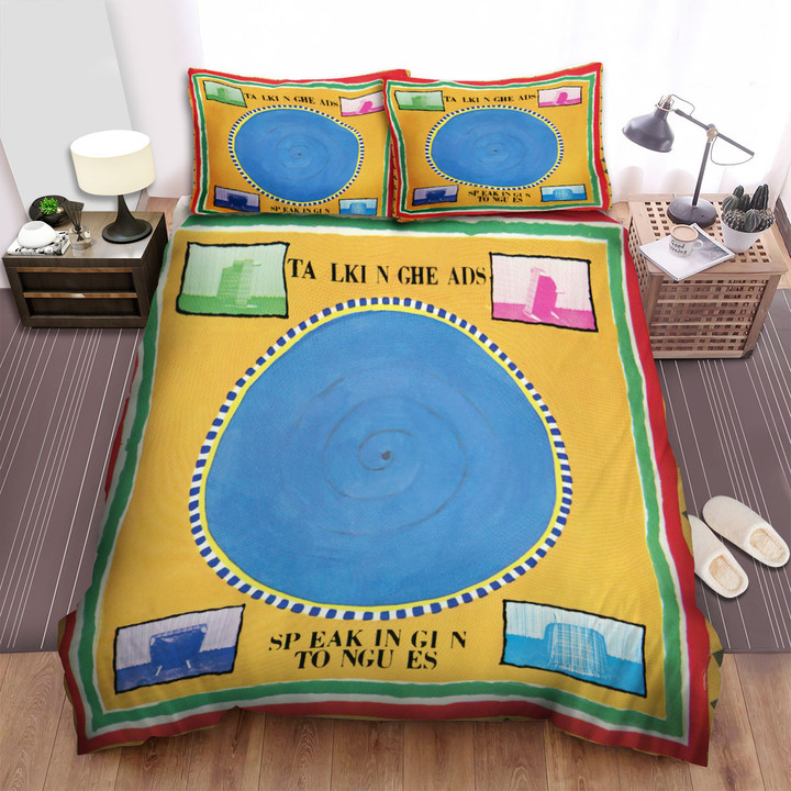 Talking Heads Music Band Circle Bed Sheets Spread Comforter Duvet Cover Bedding Sets