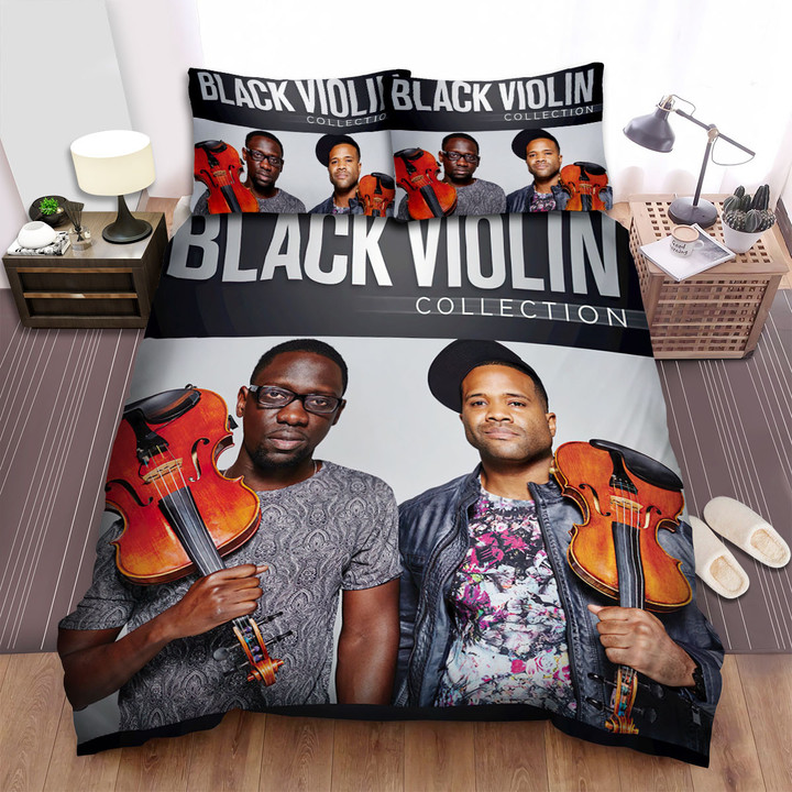 Black Violin Collection Bed Sheets Spread Comforter Duvet Cover Bedding Sets