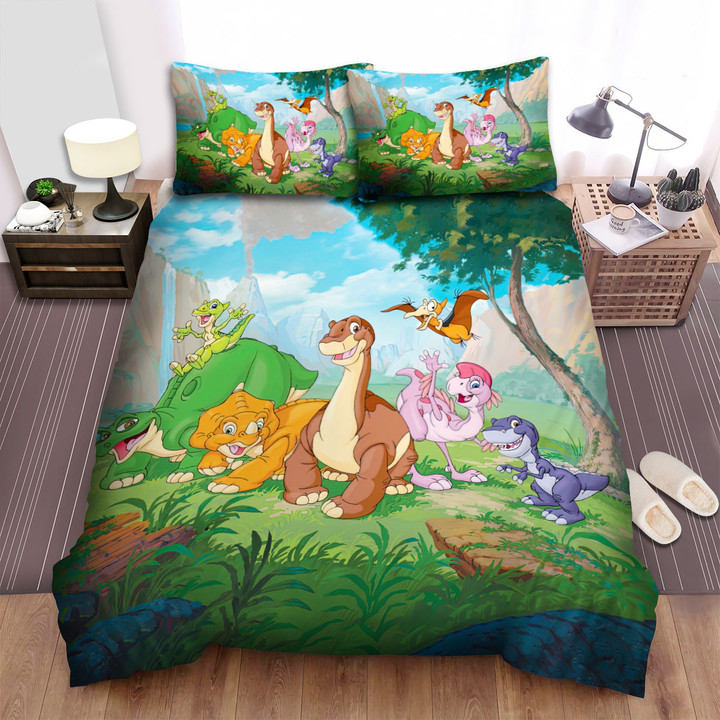 The Land Before Time - All The Main Characters Bed Sheets Spread Duvet Cover Bedding Sets