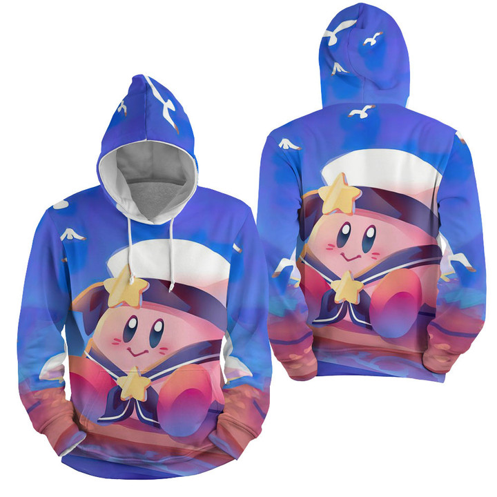 Kirby - The Sailor Kirby 3d Full Over Print Hoodie Zip Hoodie Sweater Tshirt