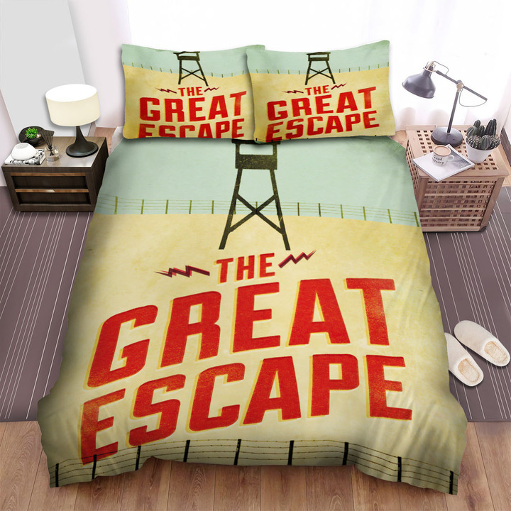 The Great Escape (1963) Movie Paul Brickhill Bed Sheets Spread Comforter Duvet Cover Bedding Sets