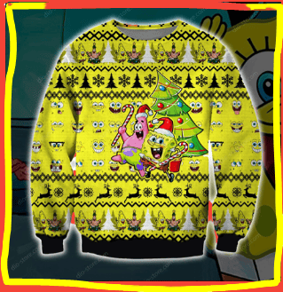 SpongeBob Ugly Christmas Sweater, All Over Print Sweatshirt