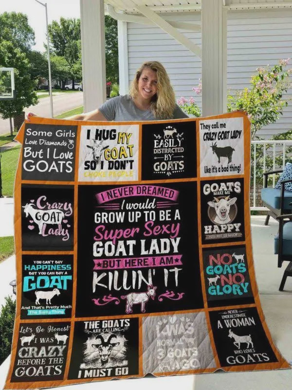 Some Girls Love Diamonds But I Love Goats Quilt Blanket Great Customized Blanket Gifts For Birthday Christmas Thanksgiving