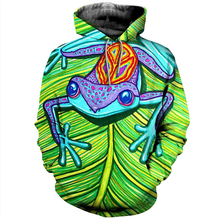 Frog 3D All Over Print Hoodie, Or Zip-up Hoodie