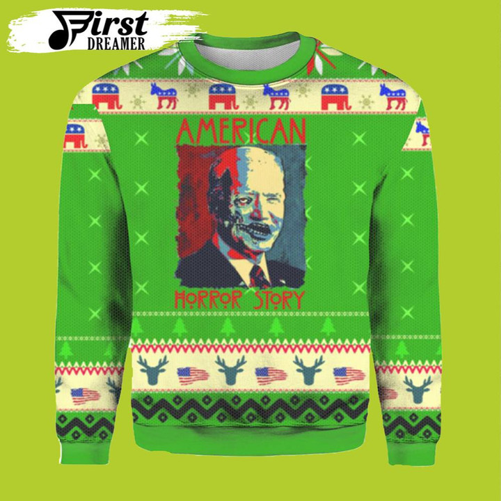 American Horror Story Joe Biden Ugly Sweater