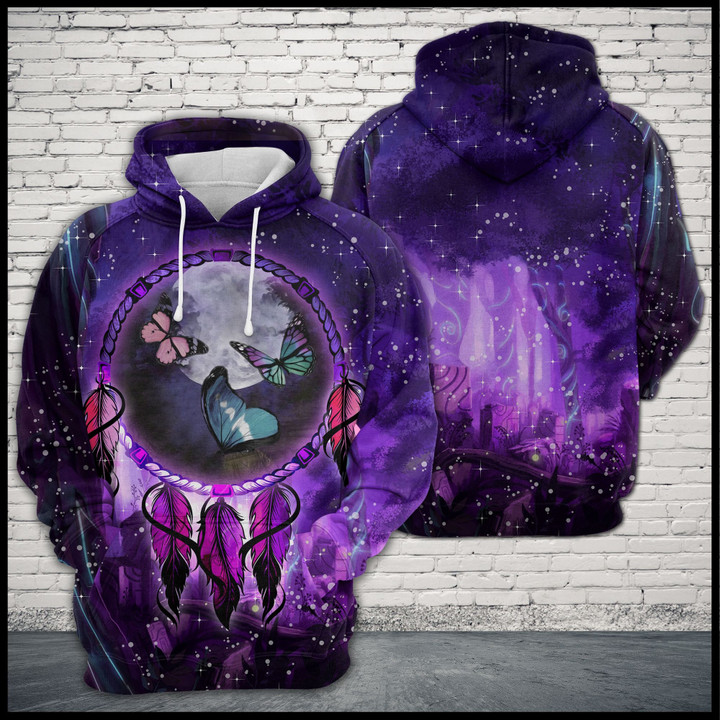 Butterfly Dreamcatcher 3D All Over Print Hoodie, Or Zip-up Hoodie