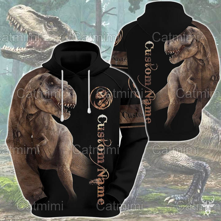 Personalized Custom Name Tyrannosaurus Rex For Dinosaur Lovers 3d All Over Print Hoodie, Or Zip-up Hoodie