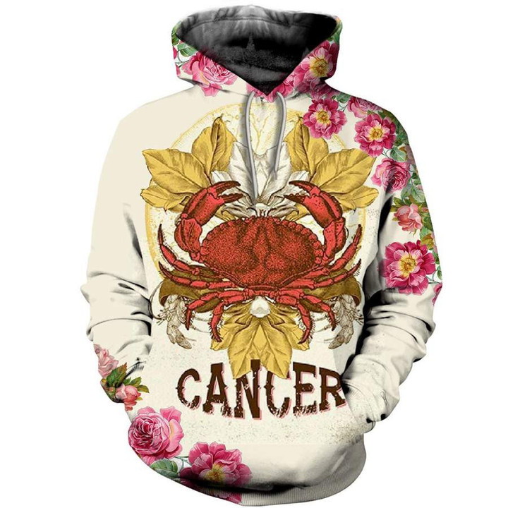 Cancer Zodiac 3D All Over Print Hoodie, Or Zip-up Hoodie