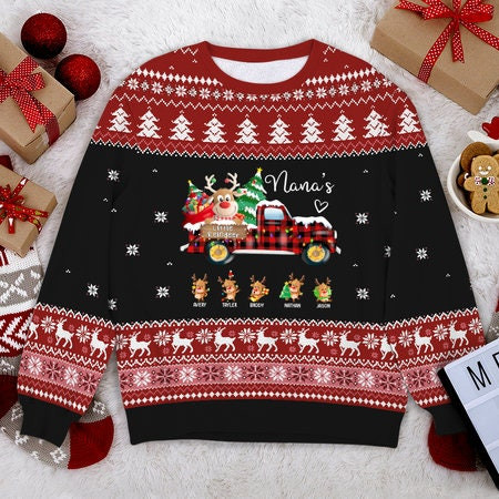 Grandma’s Little Reindeer Grandma Ugly Christmas Sweater