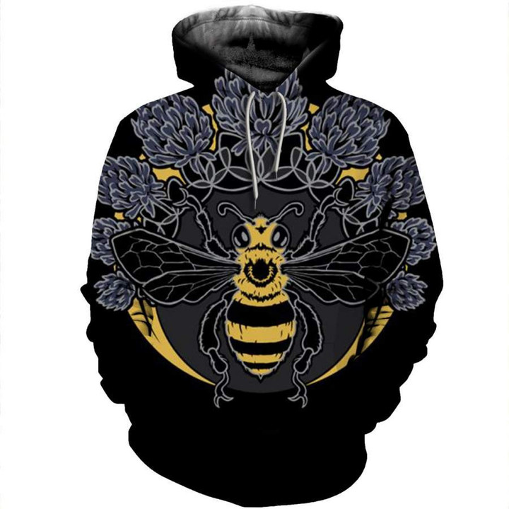 Bee 3D All Over Print Hoodie, Zip-up Hoodie