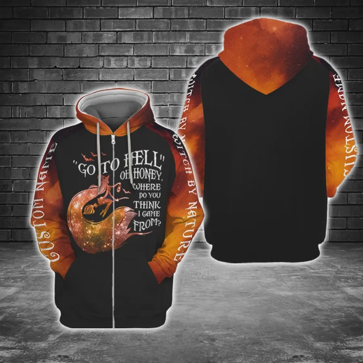 Personalized Go To Hell Custom Name 3d All Over Print Hoodie