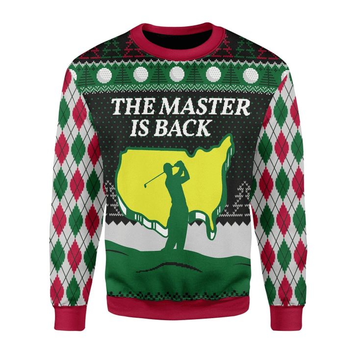 The Master Is Back Ugly Christmas Sweater, All Over Print Sweatshirt