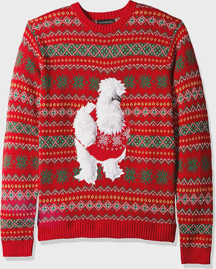 Fluffy Chicken Ugly Christmas Sweater