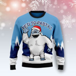 Bigfoot Party Ugly Christmas Sweater, All Over Print Sweatshirt