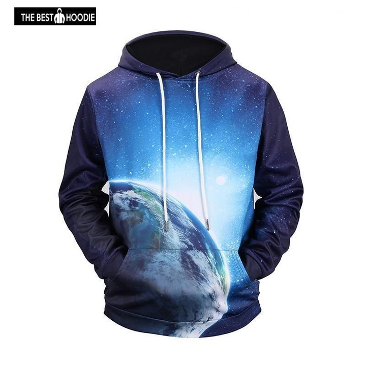 The Outer Space 3D All Over Print Hoodie, Zip-up Hoodie