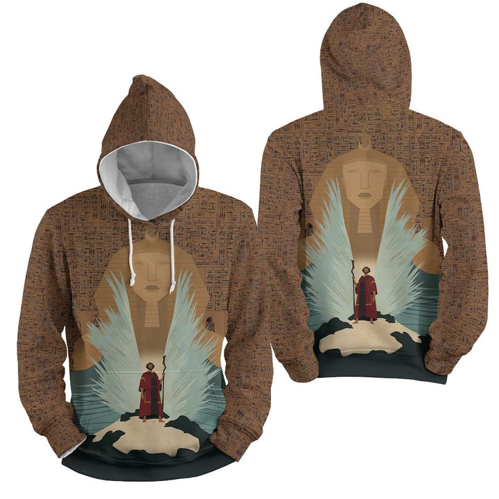 The Prince Of Egypt Goddess Statue Background 3d Full Over Print Hoodie Zip Hoodie Sweater Tshirt