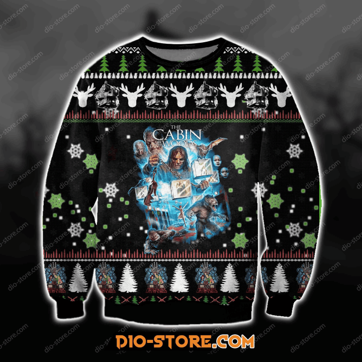The Cabin In The Wood Horror Christmas Ugly Sweater
