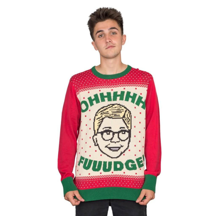 A Christmas Story Ohhhhh Uuudge! Ralphie For Unisex Ugly Christmas Sweater, All Over Print Sweatshirt
