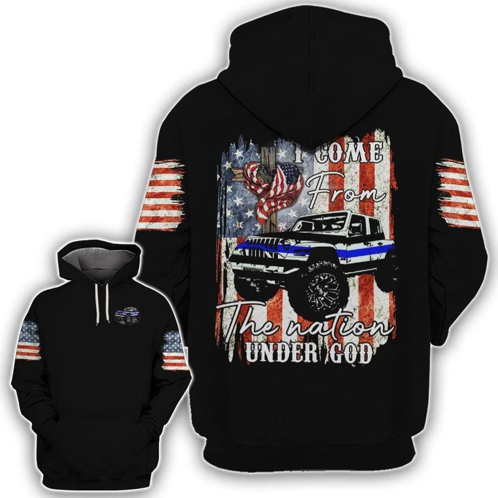Jeep I Come FromThe Nation Under God 3D All Over Print Hoodie, Zip-up Hoodie