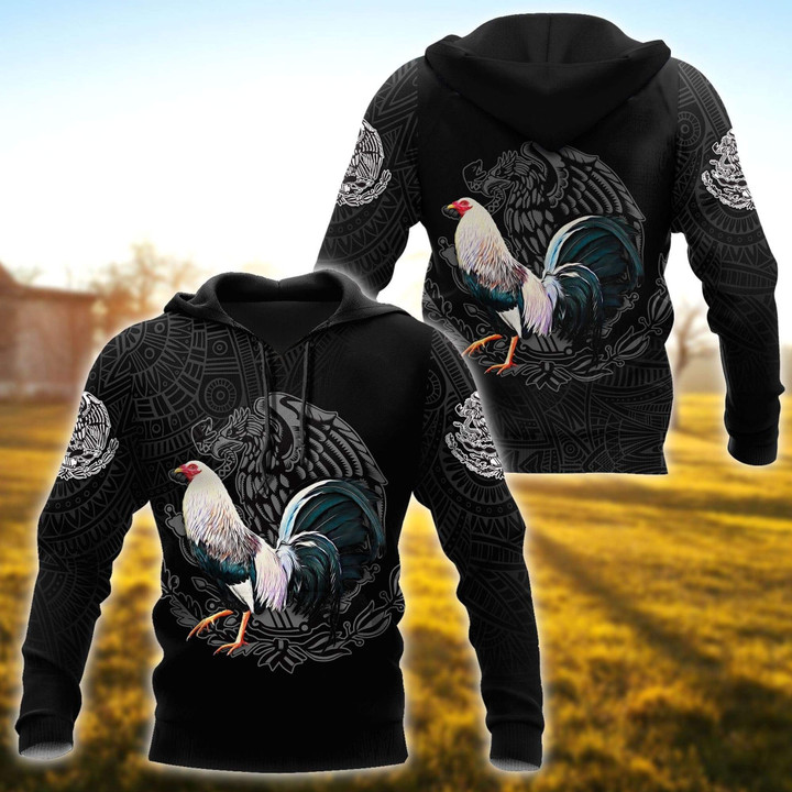 Mexican Rooster 3D All Over Print Hoodie, Zip-up Hoodie