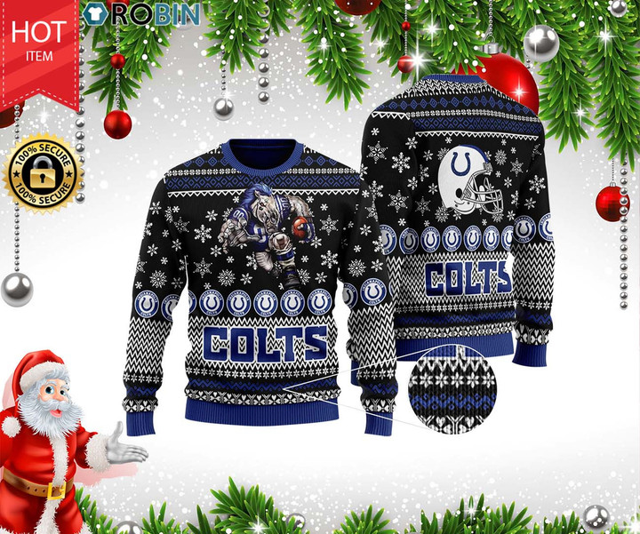 Indianapolis Colts Ugly Christmas Sweater, All Over Print Sweatshirt