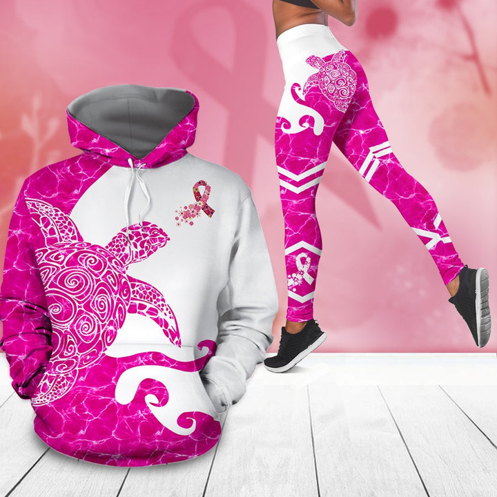 Breast Cancer Awareness Month I Wear Pink 3D Hoodie Legging Set Combo