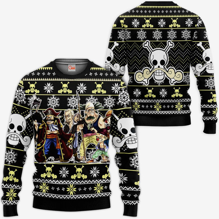 One Piece Ugly Christmas Sweater, All Over Print Sweatshirt