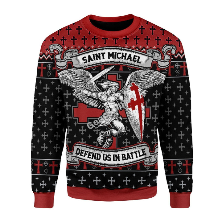 Saint Michael Ugly Christmas Sweater