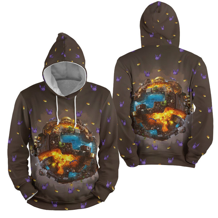 Spelunky - Spelunky Galaxy 3d Full Over Print Hoodie Zip Hoodie Sweater Tshirt