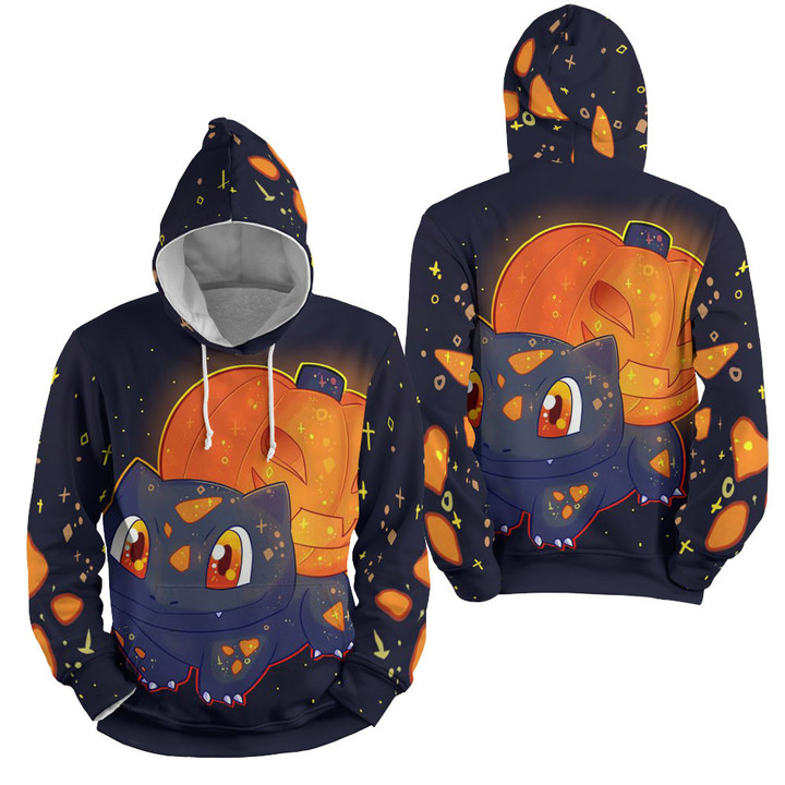 Pokémon- The Bulbasaur For The Halloween 3d Full Over Print Hoodie Zip Hoodie Sweater Tshirt