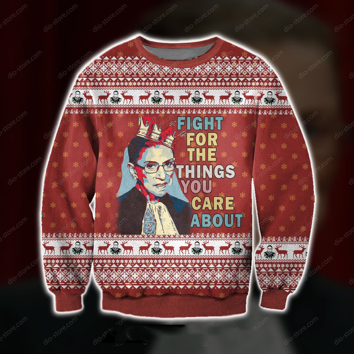Ruth Bader Ginsburg Ugly Christmas Sweater, All Over Print Sweatshirt