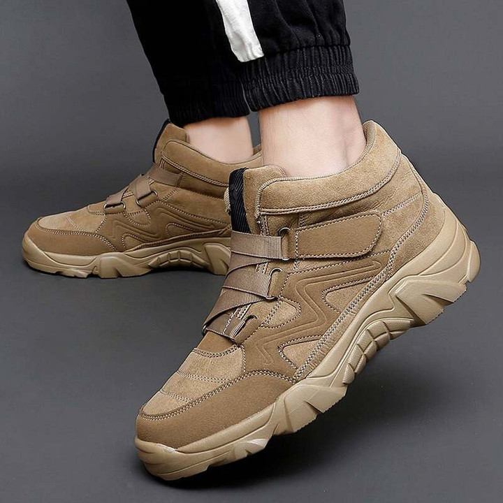 Theodore - Men's Comfortable Walking Slip On Velcro Closure Shoes
