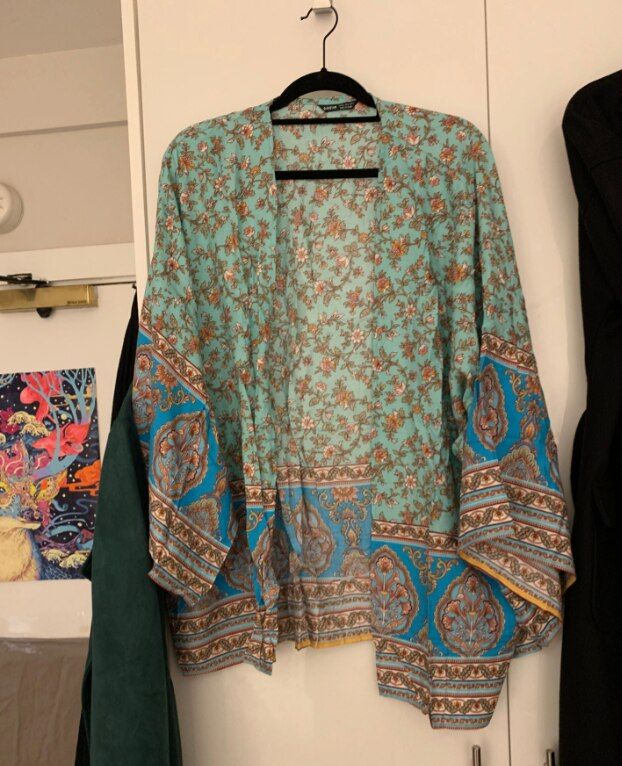 Curve Plus Size Rayon Cotton Print Robes Casual Beach Holiday Loose Fit Boho Gypsy Kimono Cover Ups Blusas Women
