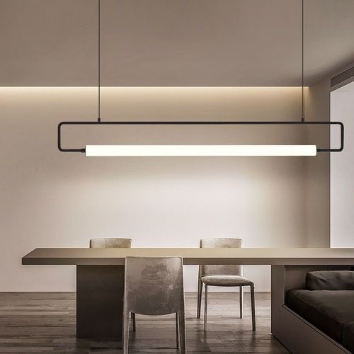 Modern Long Pendant Lighting For Dinning Room Nordic LED Pendant Lamp For Kitchen/Office  Luster Luminaire Lampara