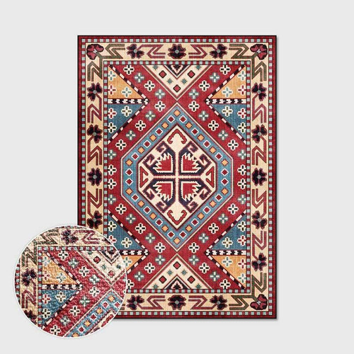 Retro European Style Family Rug Classic Ethnic Home Carpets For Living Room Bedroom Area Mat Rugs Washable Floor Study Non-Slip