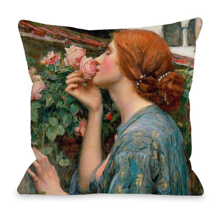 European Retro Vintage Oil Painting Beauty Portraits Cushion Cover Hotel Bedroom Sofa Polyester Pillow Case