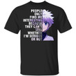 Killua People Only Find Me Interesting T Shirt Hunter X Hunter Anime Tee-Bounce Tee