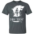 Not Today T-shirt Arya Stark Wolf & Knife Game Of Thrones Fan-Bounce Tee