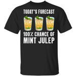 Today's Forecast 100% Mint Julep T-shirt Cocktail Tee VA03-Bounce Tee