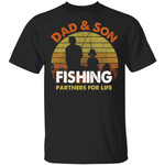 Dad And Son Fishing Partners For Life T-Shirt Fishing Lover-Bounce Tee