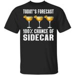 Today's Forecast 100% Sidecar T-shirt Cocktail Tee VA03-Bounce Tee