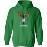 Winedeer Reindeer Ménage À Trois Wine Hoodie Christmas Cool Xmas Gift Ha11 Irish Green / S