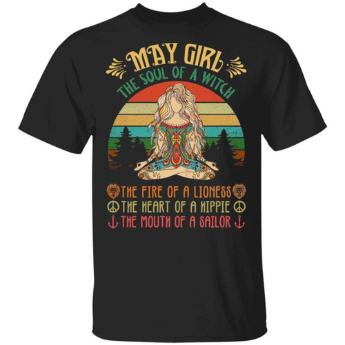May Girl The Soul Of The Witch Birthday T-shirt Gift